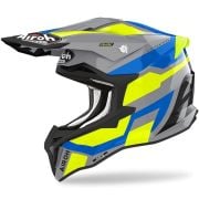 Kask Airoh Strycker żółty/niebieski/szary