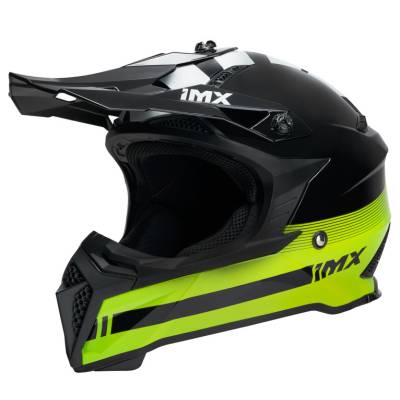 Kask iMX FMX-02 Black/Fluo Yellow/White Gloss S