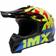 Kask iMX FMX-02 Black/Fluo Yellow/Blue/Fluo Red Gloss Graphic