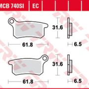 Klocki Hamulcowe TRW MCB740 Sinter offroad