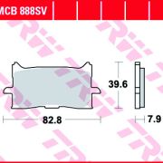 Klocki Hamulcowe TRW MCB888 Sinter street