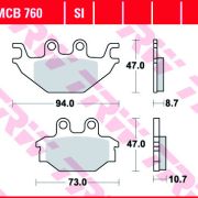 Klocki Hamulcowe TRW MCB760 Sinter offroad