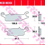 Klocki Hamulcowe TRW MCB803SI Sinter offroad