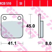 Klocki Hamulcowe TRW MCB510 Organic