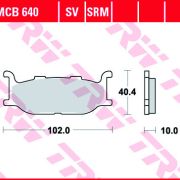 Klocki Hamulcowe TRW MCB640 Sinter street