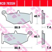 Klocki Hamulcowe TRW MCB783 Sinter street