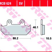 Klocki Hamulcowe TRW MCB624 Sinter street