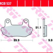 Klocki Hamulcowe TRW MCB537 Organic