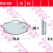 Klocki Hamulcowe TRW MCB539 Sinter offroad