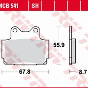 Klocki Hamulcowe TRW MCB541 Sinter street
