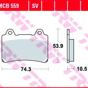 Klocki Hamulcowe TRW MCB559 Sinter street