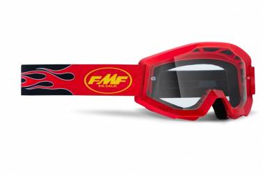 Gogle FMF Powercore Szyba Clear FLAME RED