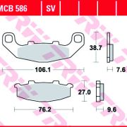 Klocki Hamulcowe TRW MCB586 Sinter street