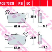 Klocki Hamulcowe TRW MCB739 Sinter offroad racing