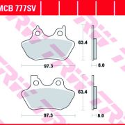 Klocki Hamulcowe TRW MCB777 Sinter street