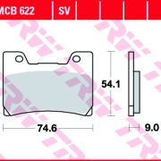 Klocki Hamulcowe TRW MCB622 Sinter street