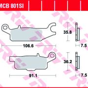 Klocki Hamulcowe TRW MCB801 Sinter offroad