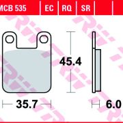 Klocki Hamulcowe TRW MCB535 Organic