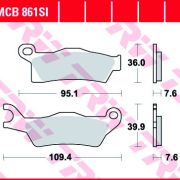 Klocki Hamulcowe TRW MCB861SI Sinter offroad