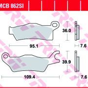 Klocki Hamulcowe TRW MCB862SI Sinter offroad