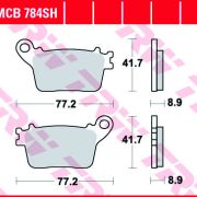Klocki Hamulcowe TRW MCB784SH Sinter street