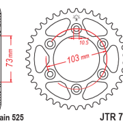 JT Zębatka Tylna JTR765 rozmiar 525 Standardowa