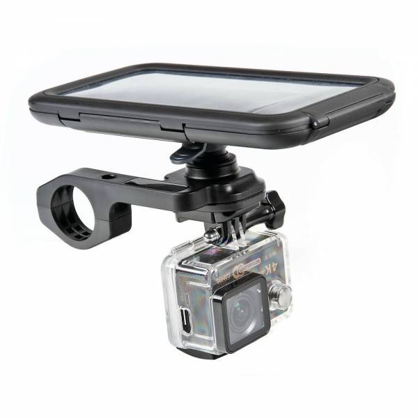 Uchwyt do mocowania telefonu i kamery sportowej na kierownicy Lampa Opti Combo 