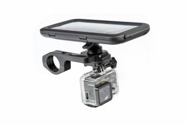 Lampa Opti Combo, uchwyt do mocowania telefonu i kamery sportowej na kierownicy