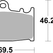 Klocki hamulcowe Brembo 07KA13 Sinter SA