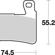 Klocki hamulcowe Brembo 07HO45 Sinter SA