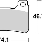 Klocki hamulcowe Brembo 07HO50 Sinter SA