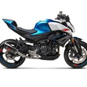 Tłumik Akrapovič Slip-On Line CF Moto NK450/SR 450 