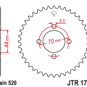 JT Zębatka Tylna JTR1795 rozmiar 520 Standardowa