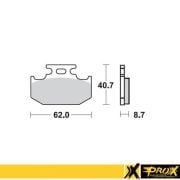 Klocki Hamulcowe Prox KH152 Sinter