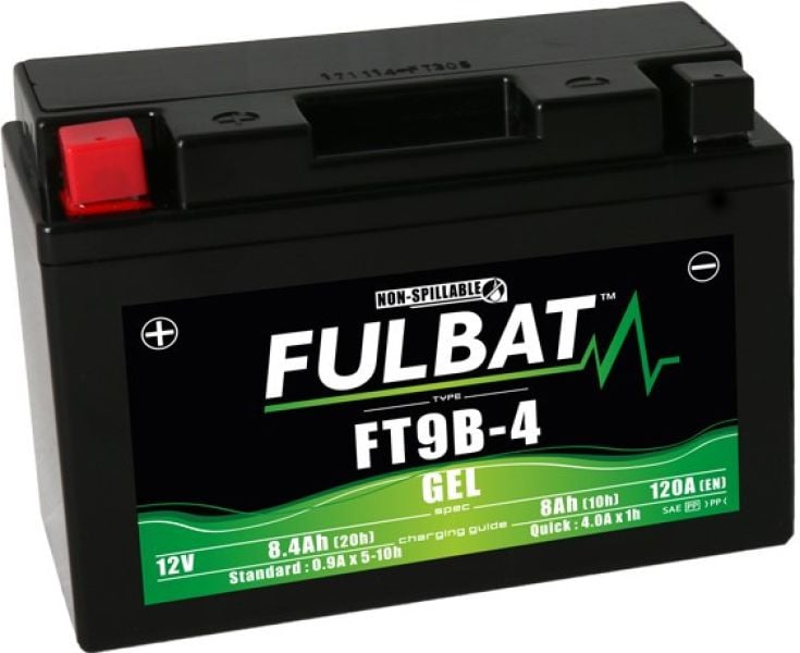Akumulator żelowy FULBAT YT9B-4 (bezobsługowy) 