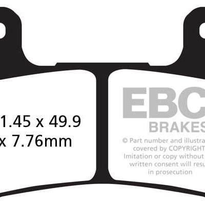 Klocki hamulcowe EBC FA379 Sinter racing Przód