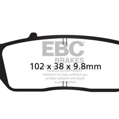 Klocki hamulcowe EBC FA196 Sinter street Przód