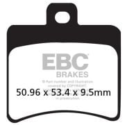 Klocki hamulcowe EBC SFA298 skuterowe Sinter