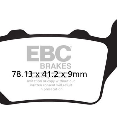 Klocki hamulcowe EBC SFA213 skuterowe Sinter Tył