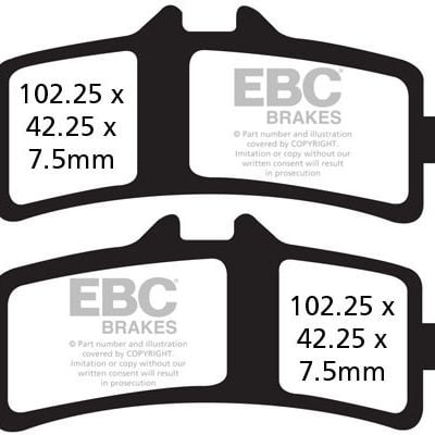 Klocki hamulcowe EBC FA447 Sinter racing Przód