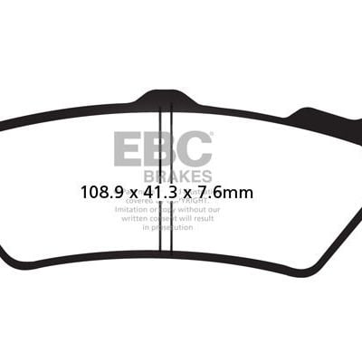 Klocki hamulcowe EBC SFA209/2 skuterowe Organic Przód