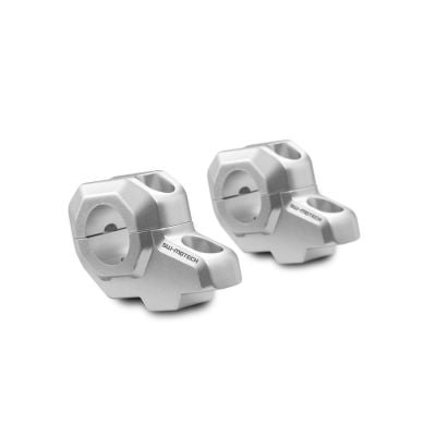 Zestaw Podwyższający Kierownicę Sw-Motech 28Mm Podwyższenie 30Mm Przesunięcie 22Mm Silver
