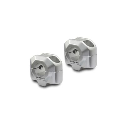 Zestaw Podwyższający Kierownicę Sw-Motech 22Mm Podwyższenie 20Mm Silver