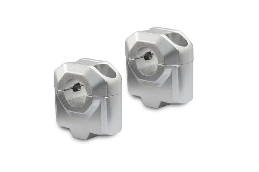 Zestaw Podwyższający Kierownicę Sw-Motech 22Mm Podwyższenie 30Mm Silver 
