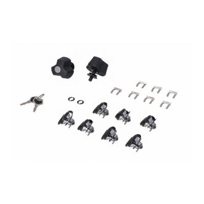Zestaw 7 Zamków Do Kufrów +Zestaw Antykradzieżowy Do Stelaży Pro Sw-Motech Anti-Theft 2 Klucze Black