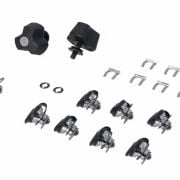 Zestaw 7 Zamków Do Kufrów +Zestaw Antykradzieżowy Do Stelaży Pro Sw-Motech Anti-Theft 2 Klucze Black 