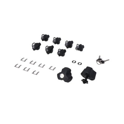 Zestaw 7 Zamków Do Kufrów +Zestaw Antykradzieżowy Do Stelaży Evo Sw-Motech Anti-Theft 2 Klucze Black