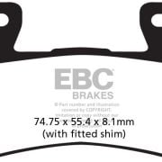 Klocki hamulcowe EBC FA265 Sinter street