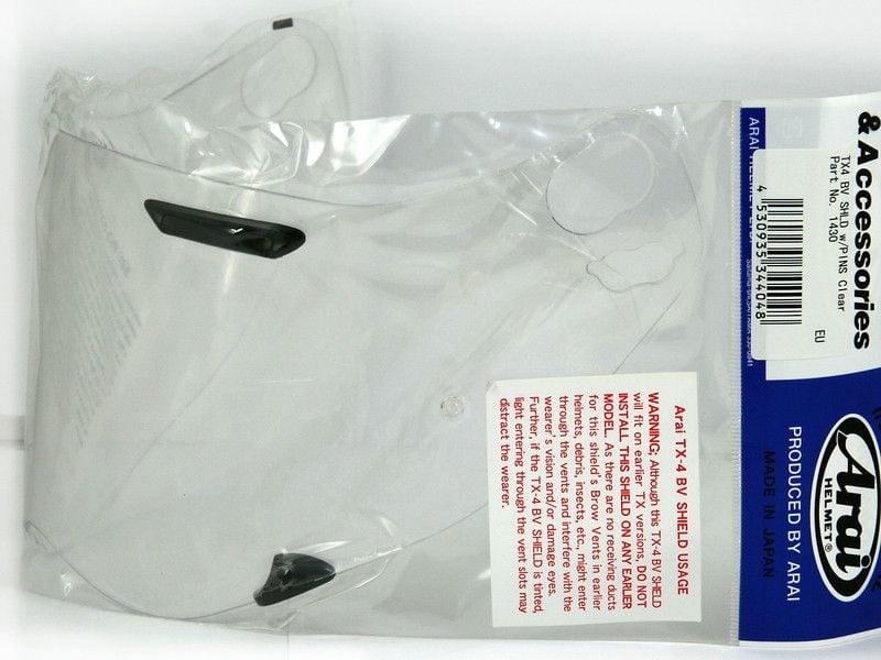 Szyba Arai z Pinami do Kasku Tour-X 4 Clear 