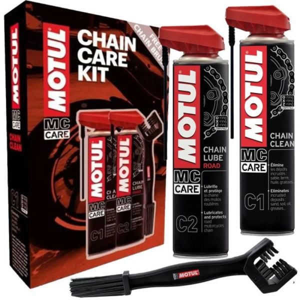 Zestaw Do Czyszczenia i Smarowania Łańcucha Motul Chain Care Kit 